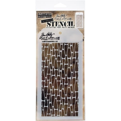 Tim Holtz Layered Stencil 4.125"X8.5" Cells  THS107