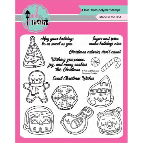 Pink &amp; Main Clear Stamps Christmas Cookies