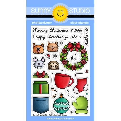 Sunny Studios CHRISTMAS CRITTERS STAMPS