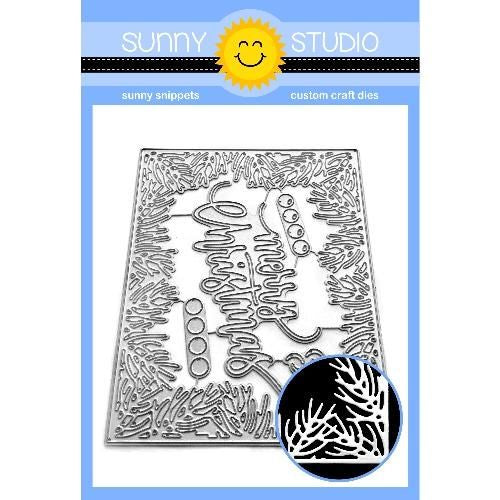 Sunny Studios CHRISTMAS GARLAND FRAME DIE