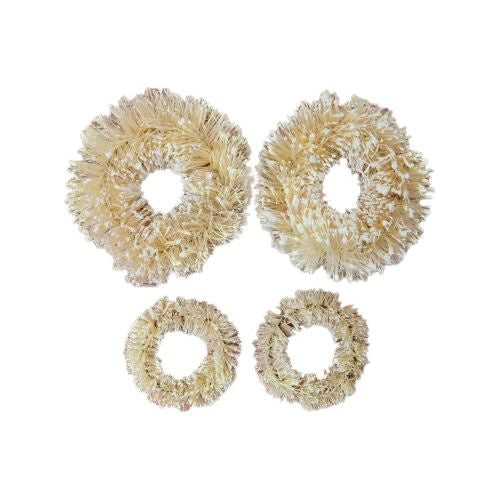 Prima Marketing Christmas In The Country Sisal Wreaths 4/Pkg