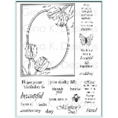 Gina K Designs Clear Stamps- A Beautiful Life ** RETIRED