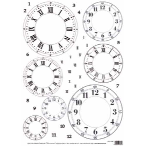 A3 Rice Paper Design for Sospeso Or Decoupage Collage Sheets Clock