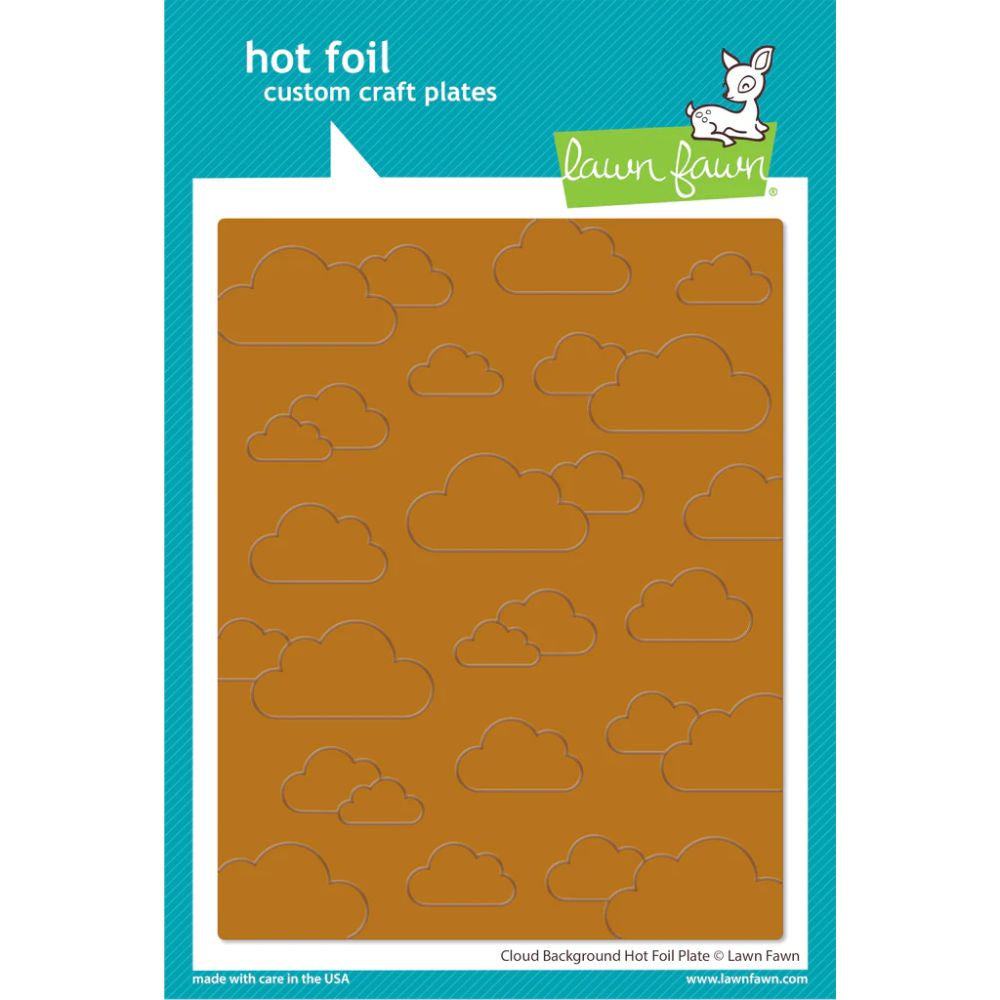 Lawn Fawn Cloud Background Hot Foil Plate - Cloud Background Hot Foil Plate LF3108