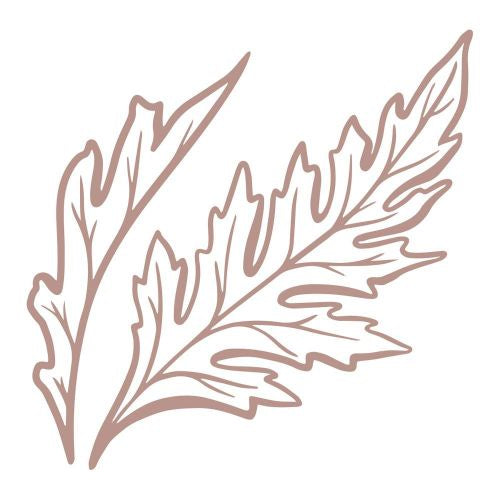 Couture Creations Lest We Forget Mini Stamp Poppy leaves 1.9"X1.9"