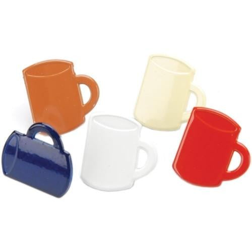 Eyelet Outlet Shape Brads 12/Pkg Coffee Mugs