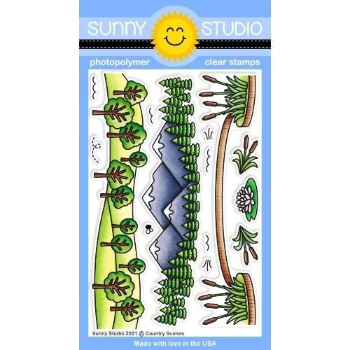 Sunny Studios COUNTRY SCENES STAMPS