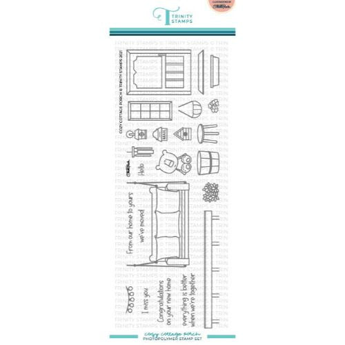 Trinity Stamps Cozy Cottage Porch 4x11 Stamp Set