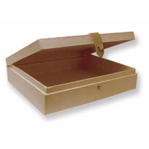 Craft Pedlars Paper Mache Box Cigar Kraft 10" x 2.25" x 8" depth