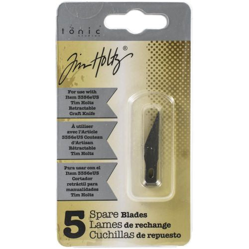 Tim Holtz Retractable Craft Knife Refill Blades 5/Pkg For 3356E