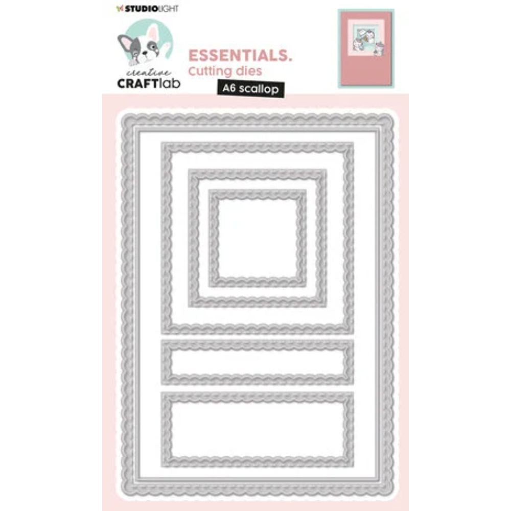 Creative Craftlab Essentials Cutting Dies A6 Scalloped Square (CCL-ES-CD425)