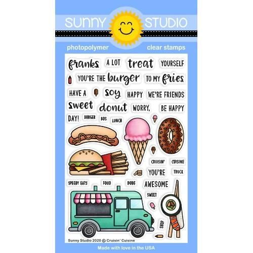 Sunny Studios CRUISIN' CUISINE STAMPS