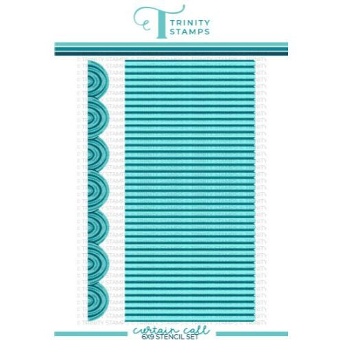 Trinity Stamps Curtain Call - 6x9" Laser Cut 3-piece Layering Stencil Set