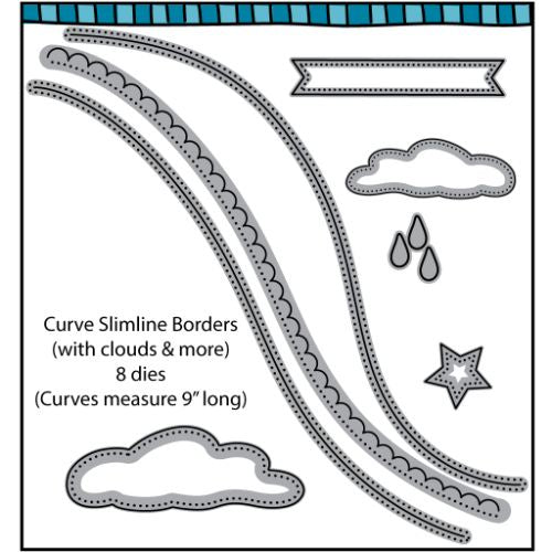 D2BA Curve Slimline Border Dies