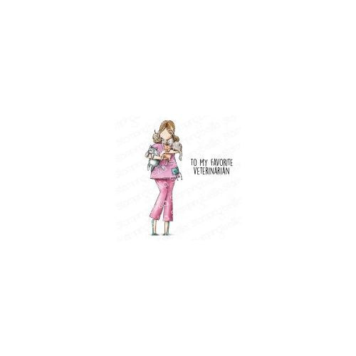 Stamping Bella Cling Stamps Curvy Girl Vet