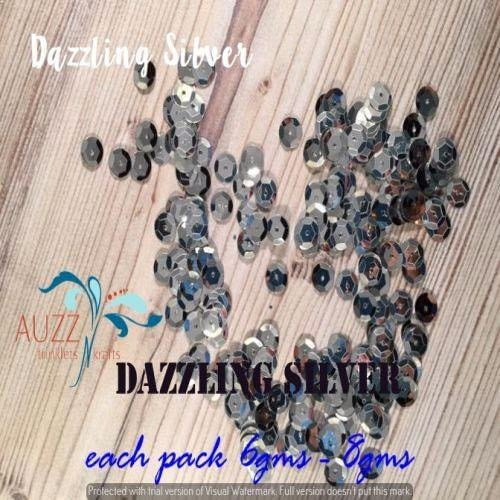 Auzz Trinklets N Krafts Shaker Mix Dazzling Silver