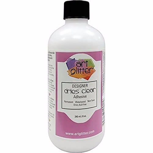 Art Institute Glitter Designer Dries Clear Adhesive Refill 8oz