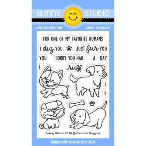 Sunny Studios Devoted doggies Stamps