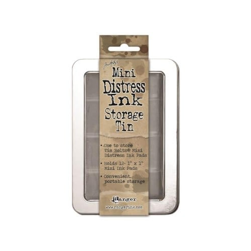 Tim Holtz Mini Distress Ink Storage Tin Holds 12