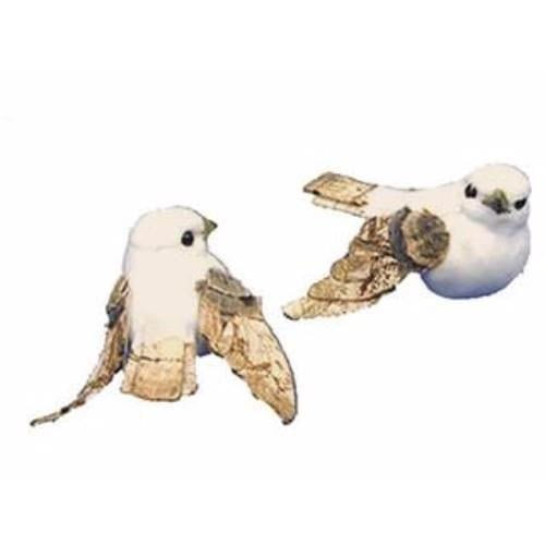 Accent Design Floral and Garden Accents Dove White 2 1/2" Brown Wings and Tail 1 pcs/ pack