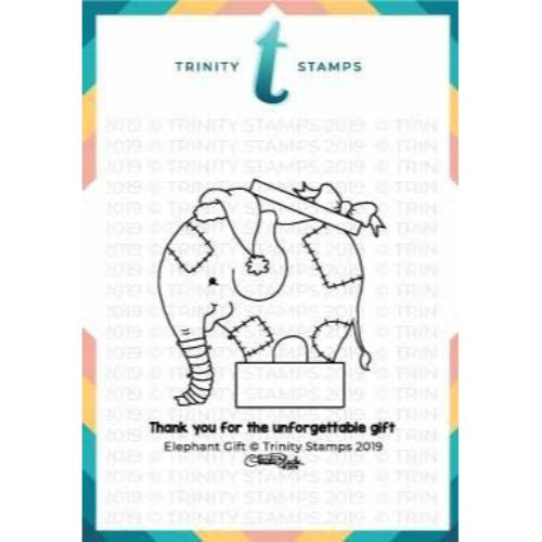 Trinity Stamps Elephant Gift 3x3 Stamp set