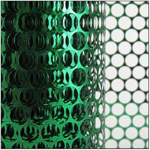 6mm Round Sequin Mesh Waste Punchinella Film Approx 2 mts Metallic Emerald