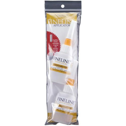 Fineline 18 Gauge Applicators &amp; Bottles - Empty 2/Pkg 1.25oz