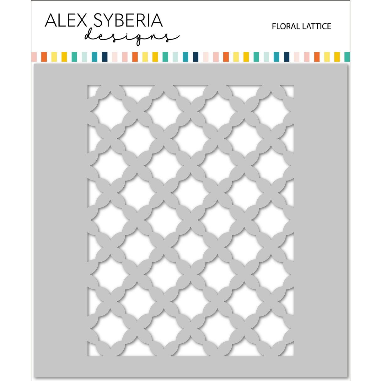 Alex Syberia Designs Floral Lattice Stencil