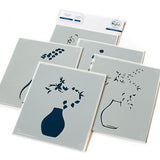 Pinkfresh Studio Floral Vase layering stencil set RETIRED