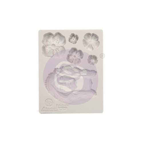 Prima Marketing Finnabair Decor Moulds 3.5"X4.5" Flower Queen