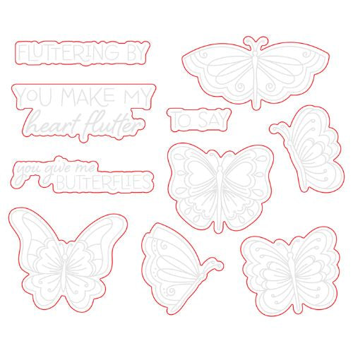 HoneyBee Stamps FLUTTERING BY | HONEY CUTS