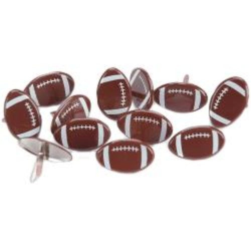 Eyelet Outlet Shape Brads 12/Pkg Footballs