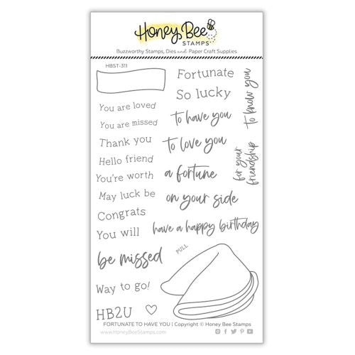 HoneyBee Fortunate To Have You | 4x6 Stamp Set