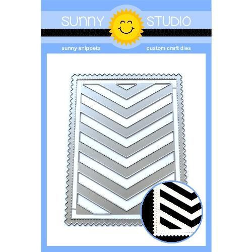 Sunny Studios FRILLY FRAMES CHEVRON