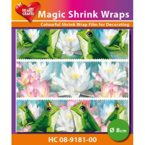 Hearty Crafts Magic Shrink Wraps, Frogs 8 cm