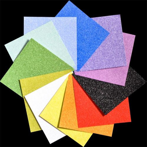 Memory Box Glitter Paper Pad 6"X6" 24/Pkg Frosted