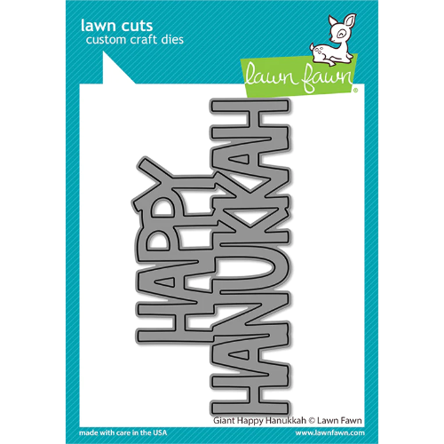 Lawn Fawn dies giant happy hanukkah - giant happy hanukkah