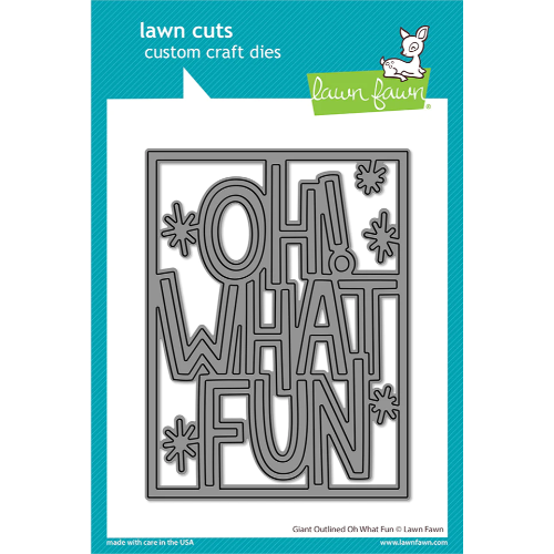 Lawn Fawn dies giant outlined oh what fun - giant outlined oh what fun