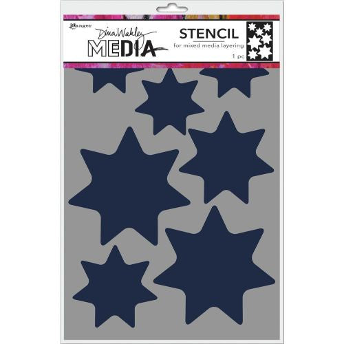 Dina Wakley Media Stencils 9"X6" Giant Stars