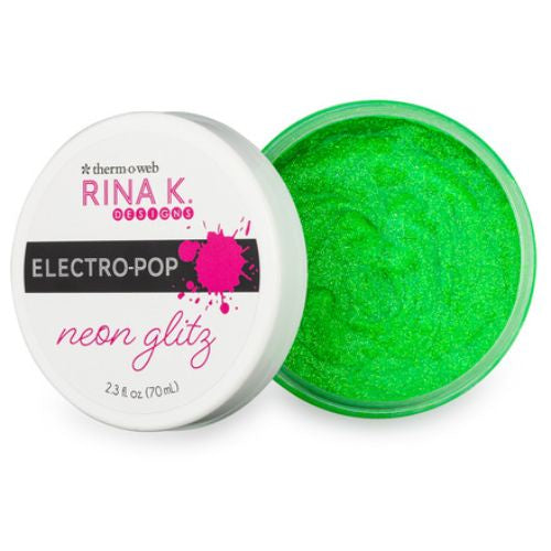 Gina K Designs GLITZ GLITTER GEL- NEON SCREAMIN GREEN