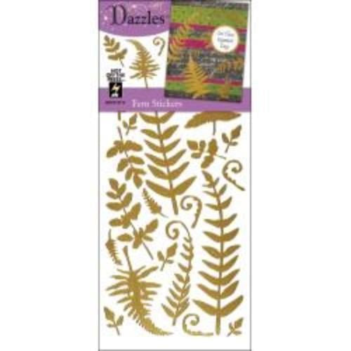 Dazzles Stickers Gold Ferns