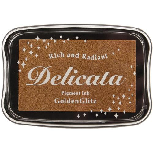 TSUKINEKO Delicata Pigment Ink Pad Golden Glitz