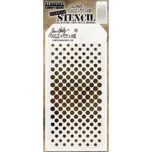 Tim Holtz Layered Stencil 4.125"X8.5" Gradient Dot  THS118