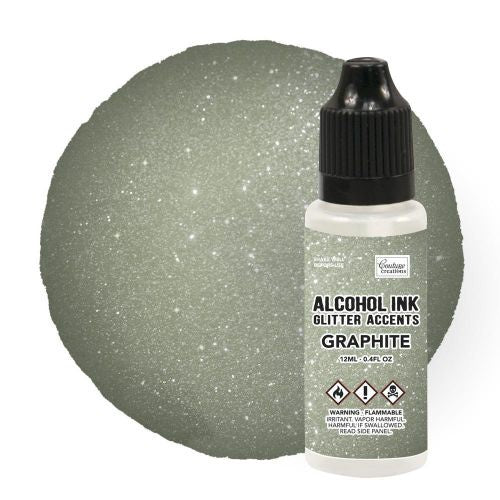 Couture Creation A Ink Glitter Accents Graphite - 12mL