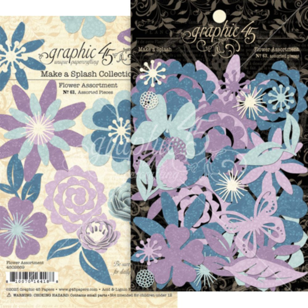 Graphic 45 Make a Splash Flower Assortment (4502669)
