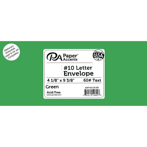 Paper Accents Envelope Letter 91â4x4" 10 pcs Green Envelope