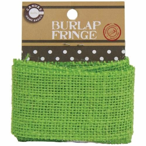 Burlap Fringe 1.375"X 1yd Green - CVS3465