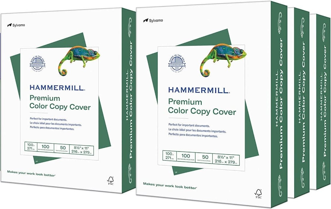 Hammermill Cardstock, Premium Color Copy, 100 lb, 8.5 x 11  50sheets / pack **LIMITED QTY AVAILABLE