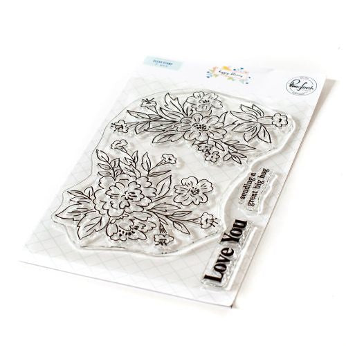 Pinkfresh Studio Happy Blooms Floral stamp