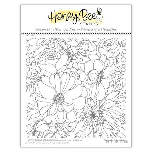 HoneyBee Stamp Harvest Blooms Background | 6x6 Stamp Set